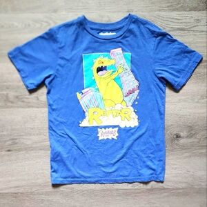 Nickelodeon Rugrats Reptar Graphic Pullover Short Sleeve Crew Neck T-Shirt Large